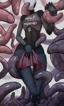 anthro black_body female heart_eyes heart_symbol slime solo tentacles tentacles_everywhere text wet_tentacles regreto2 hollow_knight team_cherry hornet_(hollow_knight) animal_humanoid arthropod arthropod_humanoid humanoid vessel_(species) 2021 cover cover_art cover_page digital_media_(artwork) english_text hi_res portrait shaded three-quarter_portrait