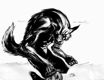 anthro cheek_tuft digitigrade facial_tuft fangs holding_object looking_at_viewer male muscular muscular_anthro muscular_male nude open_mouth simple_background solo standing teeth tuft crazydrak mythology canid canine mammal mythological_canine mythological_creature werecanid werecanine werecreature werewolf 2012 dated monochrome signature