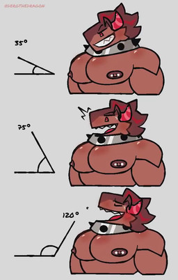 angle anthro big_muscles big_pecs blush bodily_fluids breathing brown_body brown_hair brown_nipples candy chocolate clothed clothing collar dessert food grin hair highlights_(coloring) horn looking_pleasured male mouth_closed muscular muscular_anthro muscular_male nipples one_nipple_pierced open_mouth pecs red_eyes red_highlights red_horn sharp_teeth shocked smile solo spiked_collar spikes sweat sweatdrop teeth tongue topless topless_anthro topless_male dergthedragon angle_head_tilt_meme cookie_run cookie_run_kingdom devsisters mythology schwarzwalder canid canine food_creature living_candy living_chocolate mammal mythological_canine mythological_creature werecanid werecanine werecreature werewolf animated short_playtime video