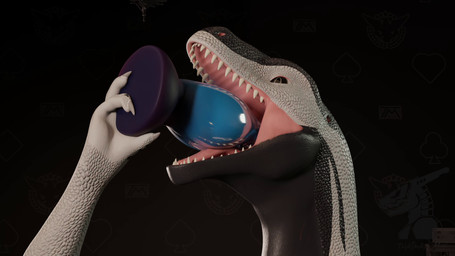 black_eyes blue_dildo cock_gag deep_throat dildo dildo_deep_throat dildo_fellatio dildo_in_mouth dildo_insertion gag gagging knot knotting looking_at_object looking_at_viewer looking_up multicolored_body neck_bulge object_vore oral oral_knotting oral_penetration penetration sex_toy sex_toy_fellatio sex_toy_in_mouth sex_toy_insertion solo swallowing swallowing_dildo vore wet thatman jinnoaka_(modeler) blender_(copyright) thatman_studio bishop_(thatman_23) dinosaur interceptor prehistoric_species reptile scalie 16:9 3d_(artwork) 3d_animation animated blender_(artwork) blender_cycles_(artwork) digital_media_(artwork) hi_res huge_filesize long_playtime loop no_sound video widescreen