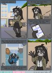 anthro asylum diaper duo electronics female hospital male male/female medical phone phone_call phone_chat text the_padded_room esmeralda_kingsley theodore_reed mammal mephitid procyonid raccoon skunk absurd_res comic english_text hi_res