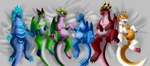 anthro belly big_belly female feral group group_pregnancy multiple_pregnancies pregnant pregnant_anthro pregnant_female pregnant_feral ailaiweiyala blizzard_entertainment dota mana_(series) mythology square_enix valve warcraft alexstrasza auroth_the_winter_wyvern merithra ysera dragon flammie mythological_creature mythological_scalie scalie absurd_res hi_res