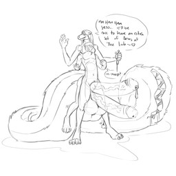 2_penises 4_arms 4_legs absorption_vore anthro balls big_penis bodily_fluids conjoined erection fusion genital_fluids genitals huge_penis hyper hyper_genitalia hyper_penis male merging multi_arm multi_balls multi_genitalia multi_leg multi_limb multi_pecs multi_penis pecs penis precum simple_background solo tail tail_mouth text unusual_anatomy unusual_tail vore min_(artist) skythik mammal mephitid skunk 1:1 english_text hi_res monochrome sketch