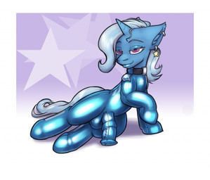 animal_genitalia animal_penis balls bedroom_eyes clothing collar ear_piercing equine_genitalia equine_penis feral genitals horn latex latex_clothing latex_skinsuit male medial_ring narrowed_eyes penis piercing seductive skinsuit solo tight_clothing unicorn_horn krd friendship_is_magic hasbro my_little_pony trixie_(mlp) equid equine horse mammal pony 2022 trans_(lore) trans_woman_(lore)