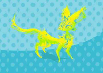 abstract_background ambiguous_gender blue_background feral fur green_body green_fur green_tail monotone_body monotone_fur simple_background solo tail naircat domestic_cat felid feline felis mammal 2017 digital_media_(artwork) full-length_portrait microsoft_paint_(artwork) portrait restricted_palette