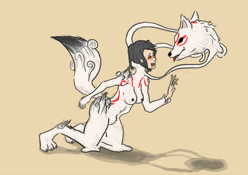 anthro areola biped black_hair black_markings black_nipples black_nose blush crotch_tuft digitigrade dipstick_tail featureless_crotch female fur goo_drip goo_transformation hair human_to_anthro kneeling markings nipples nude open_mouth puddle red_markings shadow side_view simple_background solo species_transformation spiral spiral_eyes tail tail_markings takeover transformation tuft unknown_year white_body white_fur stoneheron kimarikamatori kimarikamatori_(character) canid canine canis fox human mammal wolf colored