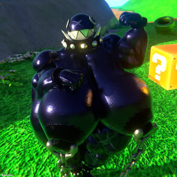 anthro areola big_breasts breasts chain collar erect_nipples female huge_breasts hyper hyper_breasts looking_at_viewer mostly_nude muscular muscular_anthro muscular_female nipple_piercing nipples piercing sharp_teeth solo teeth diag34 mario_bros nintendo gigi_(thecoatl034) chain_chomp 3d_(artwork) digital_media_(artwork) hi_res