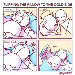 anthro bed blue_body bodily_fluids countershade_face countershade_neck countershade_torso countershading detachable detachable_parts detachable_pecs dot_eyes duo eyes_closed fin flesh_fang furniture gills head_fin holding_object lying lying_on_another male motion_lines muscular muscular_anthro muscular_male neck_gills nipples non-mammal_nipples nude nude_anthro nude_male on_back on_bed open_mouth open_smile pecs simple_eyes smile speech_bubble sweat sweatdrop sweaty_face text white_body white_countershading skykdotidot daniel_(skykdotidot) sky_k.i._(character) aquatic fish shark 1:1 2025 artist_name comic digital_drawing_(artwork) digital_media_(artwork) english_text half-length_portrait hi_res one_page_comic portrait