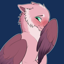 blush blush_lines feathered_wings feathers feral fur green_eyes pink_body pink_feathers pink_fur purple_body purple_feathers purple_fur solo wings gorchitsa_(artist) mythology aura_(averageotter) dragon furred_dragon furred_scalie mythological_creature mythological_scalie scalie 1:1 alpha_channel
