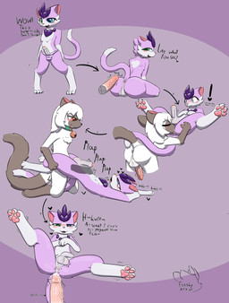 after_sex anal anal_penetration anthro anus backsack balls balls_in_panties balls_in_underwear bell bell_collar big_dom_small_sub blush blushing_profusely bodily_fluids butt clothing collar crossgender cum cum_in_ass cum_inside cum_on_penis darkened_genitalia disembodied_penis dominant dominant_male dripping duo erection excessive_cum excessive_genital_fluids excessive_precum flaccid fluffy foreskin genital_fluids genitals heart_eyes heart_symbol humanoid_genitalia humanoid_penis imminent_sex inviting inviting_to_sex leaking_precum lying male male/male messy moan on_back onomatopoeia oral panties penetration penile penile_penetration penis penis_in_ass perineum precum precum_drip profanity rimming rimming_male sex shocked sitting size_difference sound_effects spread_butt spread_legs spreading surprised text throbbing throbbing_penis underwear vein veiny_penis x-ray_view feeshyartist copper_(feeshyartist) miu_(feeshyartist) domestic_cat felid feline felis mammal philikkahn absurd_res english_text hi_res