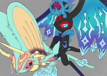 anal anal_penetration anthro antlers biped black_body black_sclera blush blush_lines bodily_fluids chest_tuft countershading crystal cum cum_while_penetrated cumshot digitigrade dipstick_tail duo ejaculation fluffy fluffy_tail fur genital_fluids genitals grey_background handjob handjob_while_penetrating head_wings heart_eyes heart_symbol horn huge_wings leg_glider_position looking_at_another looking_at_partner male male/male markings mouthless multicolored_body multicolored_eyes multicolored_fur narrowed_eyes neck_tuft one_leg_up orange_body orange_fur penetration penile penile_penetration penis penis_in_ass pink_eyes pink_penis pupils questionable_consent raised_leg restrained_arms restrained_legs sex simple_background spiked_tail spikes spikes_(anatomy) star_eyes tail tail_markings tan_body tan_fur tapering_penis teal_body teal_eyes teal_fur teal_sclera tears tears_of_pleasure text thrusting tuft unusual_eyes unusual_wing_placement wings ahab_null kirby_(series) nintendo fecto_elfilis genwel_meteonelfilis alien chinchilla chinchillid mammal rodent starling_(kirby) 2025 absurd_res digital_drawing_(artwork) digital_media_(artwork) hi_res japanese_text brother_(lore) incest_(lore) sibling_(lore)