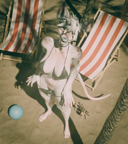 anthro ball beach beach_ball beach_chair bodily_fluids bra clothing cum cum_drip cum_on_clothing cumshot dripping ejaculation female genital_fluids inflatable panties rodent_tail sand smile solo underwear vaginal_fluids wet wet_body blacklya sanomaly_(modeler) warfaremachine_(modeler) officer_flint_(foresttherotten) animal_humanoid humanoid mammal mammal_humanoid murid murine rat rodent rodent_humanoid 3d_(artwork) absurd_res digital_media_(artwork) hi_res