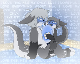 abdominal_bulge animal_genitalia animal_vulva anthro background_text bed bedroom big_penis black_body black_fur blue_eyes blush canine_genitalia canine_vulva duo ears_down extreme_penetration female fondling_internal_bulge fur fur_markings fur_spots furniture genitals grey_body grey_fur grey_hair hair holding_head huge_penetration huge_penis hyper hyper_genitalia hyper_penis larger_male looking_pleasured male male/female markings nude on_bottom on_top penetration penis pivoted_ears raised_tail ridiculous_fit romantic romantic_couple sex simple_background size_difference smaller_female smaller_penetrated stated_incest tail tail_tuft text tongue tongue_out tuft vaginal vaginal_penetration vulva white_toes young by_moan made_in_abyss baishu fan_character sato_(kabsfy) lagomorph leporid mammal narehate rabbit absurd_res english_text hi_res brother_(lore) brother_and_sister_(lore) incest_(lore) sibling_(lore) sister_(lore)