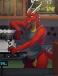 2014 anthro apron balls bottomless dragon erection exhibitionism horn licking licking_lips looking_at_viewer lunalei male mnementh penis public red_dragon scalie solo standing tongue yellow_eyes
Rating: Explicit
Score: 34
User: beartraps
Date: April 11, 2014