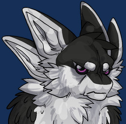 4_ears ambiguous_gender angry annoyed anthro black_background black_body black_feathers black_fur black_sclera cheek_tuft chest_tuft countershading eyebrows facial_tuft feathers fluffy frown fur grumpy hair head_tuft looking_at_viewer mouth_closed multi_ear multicolored_body multicolored_fur neck_tuft nude purple_eyes simple_background solo transparent_background tuft tufted_fur white_body white_feathers white_fur conhugo fyr_(fenrir784) avali avian bird 2026 alpha_channel bust_portrait colored digital_drawing_(artwork) digital_media_(artwork) meme pixel_(artwork) portrait reaction_image shaded