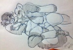 2012 anthro balls bdsm bondage bound breasts clitoris duo female ferret from_behind licking lying male mammal mistystriker mustelid nude on_side penetration penis pussy raised_leg sex sketch spread_legs spreading straight tongue vaginal vaginal_penetration
Rating: Explicit
Score: 1
User: tony311
Date: December 12, 2012