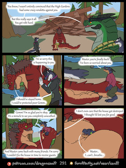 3_toes anthro barefoot black_clothing black_coat black_horn black_topwear bottomwear clothed clothing coat comforting destroyed_building dialogue eyewear feet female feral fluffy fluffy_tail forest fur furaffinity_logo furgonomic_eyewear furgonomics goggles gree_eyes green_bottomwear green_clothing green_eyes green_shorts group hand_on_arm happy holding_another horn hug kneeling lifting male multi_horn on_ground orange_eyes outside page_number pants patreon_logo plant purple_eyes ragged_clothing red_body red_fur regret scarf shirt shorts size_difference sky speech_bubble tail text toes topless topless_male topwear tree rimentus european_mythology furaffinity mythology patreon allie_(rimentus) coalt gemm_(rimentus) kharl_(rimentus) scylla_(rimentus) canid canine canis dragon furred_dragon furred_scalie kobold mammal mythological_creature mythological_scalie scalie western_dragon wingless_dragon wolf comic english_text hi_res url brother_(lore) brother_and_sister_(lore) sibling_(lore) sister_(lore)