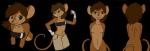 anthro breasts brown_body brown_eyes brown_fur brown_hair clothed clothing female flexing fur gymnast hair looking_at_viewer midriff muscular muscular_anthro muscular_female navel nipples nude off/on slim small_breasts smile solo eightysix abigail_bliss_brooklyn_(eightysix) mammal mouse murid murine rodent alpha_channel hi_res