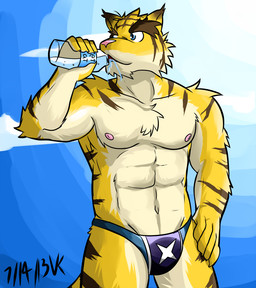 abs anthro biceps big_muscles drinking erection feline male morenatsu muscles pecs penis solo tiger topless torahiko_ooshima vent-kazemaru water
Rating: Questionable
Score: 2
User: terminal11
Date: July 15, 2013