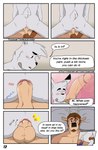 anal anal_penetration anthro anthro_on_anthro anthro_on_bottom anthro_on_top anthro_penetrated anthro_penetrating anthro_penetrating_anthro antlers anus backsack balls balls_deep biped blush bodily_fluids brown_body brown_fur brown_hair butt cowgirl_position dialogue duo erection from_front_position frown fur genitals glans grey_body grey_fur hair horn humanoid_genitalia humanoid_penis interspecies looking_pleasured male male/male male_on_bottom male_on_top male_penetrated male_penetrating male_penetrating_male nude_anthro nude_male on_bottom on_top page_number penetration penile penile_penetration penis penis_in_ass perineum pillow sex short_hair short_tail speech_bubble sweat sweatdrop tail talking_to_another text gearfox98 francis_(gearfox98) hector_(gearfox98) arctic_hare deer hare lagomorph leporid mammal 2024 artist_name colored comic english_text hi_res url