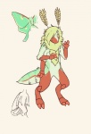 4_arms antennae_(anatomy) anthro fur insect_wings male multi_arm multi_limb wings technojara min'theron arthropod insect lepidopteran luna_moth moth saturniid