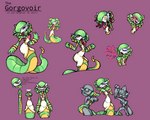5:4 ambiguous_gender anthro apode bracelet clothing death draconcopode ekans english_text european_mythology fangs fattywapp forked_tongue gallade gardevoir generation_1_pokemon generation_3_pokemon generation_4_pokemon glistening glistening_eyes gorgon gorgovoir greek_mythology green_body green_hair green_scales group hair hi_res hybrid inanimate_transformation jewelry legless living_hair looking_at_viewer model_sheet mythology nintendo open_mouth petrification pokemon pokemon_(species) pseudo_hair reptile robe scales scalie sculpture serpentine singing snake snake_hair statue teeth text tongue transformation yellow_body yellow_scales