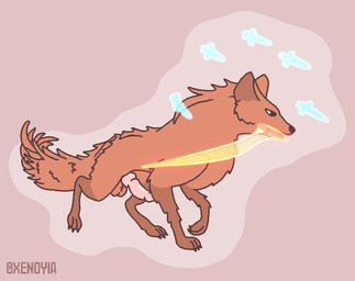 animal_genitalia animal_penis balls canine_genitalia canine_penis feral genitals knot magic magic_user male penis solo weapon xenoyia elden_ring fromsoftware red_wolf_of_radagon canid canine canis mammal wolf