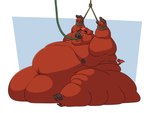 anthro arms_tied bound feederism feeding feeding_tube feedism fur hair immobile immobilization male medical_instrument morbidly_obese morbidly_obese_anthro morbidly_obese_male obese obese_anthro obese_male overweight overweight_anthro overweight_male raised_arm red_body red_fur red_hair scientific_instrument solo tube tube_in_mouth weight_gain shikakaka kai_(hugefatfat) domestic_pig mammal suid suina sus_(pig) 4:3