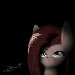 black_background blue_eyes dark female fur hair long_hair looking_at_viewer pink_body pink_fur pink_hair simple_background solo straight_hair silverfox057 friendship_is_magic hasbro my_little_pony pinkamena_(mlp) pinkie_pie_(mlp) earth_pony equid equine horse mammal pony 1:1 digital_media_(artwork) headshot_portrait hi_res icon portrait signature