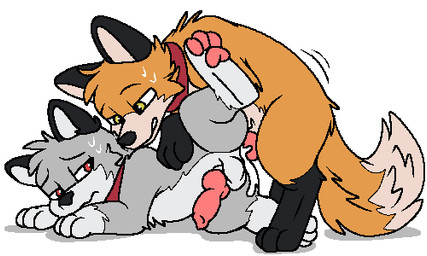 anal animal_genitalia animal_penis bodily_fluids canine_genitalia canine_penis cum genital_fluids genitals knot male male/male penis xenoyia microsoft minecraft mojang xbox_game_studios maverick_(xenoyia) timber_(xenoyia) canid canine canis fox fox_(minecraft) mammal wolf wolf_(minecraft) 5:3 aliasing digital_media_(artwork) low_res oekaki pawprint.ing_(artwork)