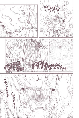 6_panel_comic ambiguous_gender anthro claws cloak clothed clothing detailed_background fur mask motion_lines solo sound_effects text umikit nintendo pokemon pokemon_mystery_dungeon spike_chunsoft generation_3_pokemon pokemon_(species) zangoose comic english_text monochrome
