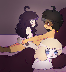 age_difference ambiguous_penetration anthro bed bed_sheet bedding black_hair black_nose blonde_hair blue_eyes closed_smile cowgirl_position ear_piercing eye_roll female female_on_top female_penetrated floppy_ears from_front_position fur furniture group hair heart_pupils heart_symbol husband_and_wife inside larger_female larger_male long_hair looking_pleasured lop_ears lying lying_on_bed male male/female male_on_bottom male_penetrating male_penetrating_female married_couple mouth_closed nude older_female older_male on_back on_bed on_bottom on_side on_top open_mouth penetration piercing sex short_hair short_tail side_view size_difference smaller_female smile stealth_sex tail tan_body tan_fur trio white_body white_fur young young_anthro young_female younger_female lollipounce canid canine canis domestic_dog mammal poodle 2026 absurd_res alternate_version_at_source hi_res daughter_(lore) father_(lore) father_and_child_(lore) father_and_daughter_(lore) incest_(lore) mother_(lore) mother_and_child_(lore) mother_and_daughter_(lore) parent_(lore) parent_and_child_(lore) parent_and_daughter_(lore)