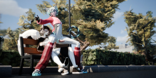 anal anthro anthro_on_anthro balls bench black_bottomwear black_clothing black_coat black_eyes black_footwear black_hair black_shoes black_shorts black_topwear blue_claws blue_clothing blue_footwear blue_hair_tips blue_markings blue_shoes blush bottomwear bottomwear_down brown_bottomwear brown_clothing brown_coat brown_footwear brown_shoes brown_shorts brown_topwear casual_sex chair_position claws clothed clothing cloud coat crop_top dark_hair dark_markings day duo ear_jewelry electronics exhibitionism eyelashes femboy femboy/femboy fluffy fluffy_ears fluffy_hair fluffy_tail footwear from_behind_position fur genitals glowing glowing_claws glowing_eyes glowing_genitalia glowing_hair_tips glowing_markings glowing_penis gradient_hair grey_body grey_fur grey_hair hair holding_leg holding_thigh holding_waist humanoid_genitalia humanoid_penis ineffective_clothing jewelry leg_warmers legwear light looking_at_another low-angle_view low_poly male male/male markings no_underwear open_mouth park park_bench partially_clothed penis phone pink_clothing pink_crop_top pink_cropped_hoodie pink_eyes pink_leg_warmers pink_legwear pink_shirt pink_topwear plant public public_nudity public_sex scared sex shirt shoes shorts shorts_down shrub sky stitch_(sewing) street_lamp sunlight tail thigh_highs tip_tease tongue tongue_out topwear tree whiskers white_body white_clothing white_fur white_legwear white_thigh_highs pestbudmax max_(pestbudmax) rudy_(katsucoffee) domestic_cat felid feline felis mammal 3d_(artwork) 7:3 absurd_res chromatic_aberration digital_media_(artwork) hi_res wallpaper