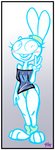 3_toes alternate_species anthro athletic_wear barefoot border clothed clothing feet female furrification leg_warmers legwear leotard looking_at_viewer plantigrade simple_background smile solo toes white_border wide_hips fourball five_nights_at_freddy's five_nights_at_freddy's_2 roommates:motha scottgames bonbon_(roommates) toy_bonnie_(fnaf) lagomorph leporid mammal rabbit digital_media_(artwork) hi_res