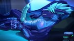 16:9 abs anthro big_penis blue_body bodily_fluids claws cum cum_on_self cumshot dragon ejaculation erection genital_fluids genitals hi_res knot lying male masturbation muscular muscular_male mythological_creature mythological_scalie mythology penile penile_masturbation penis scalie sharp_teeth solo tail teeth todex vein veiny_penis widescreen