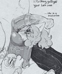 animal_genitalia animal_penis ball_lick balls big_penis blush body_worship clothing equine_genitalia equine_penis eyelashes eyewear faceless_character genital_worship genitals glasses greedy group hair licking long_hair medial_ring oral penile penis penis_in_face penis_worship sex sweater taking_turns text tongue topwear trio shizumoh andy_(shizumoh) arctic_fox canid canine fox mammal true_fox 2025 english_text greyscale halftone hi_res monochrome sketch trans_(lore) trans_man_(lore)
