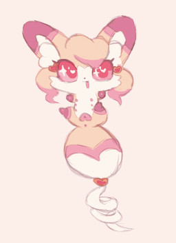 animal_genitalia animal_vulva anus canine_genitalia canine_vulva chibi female feral fur genitals orange_body orange_fur pink_body pink_eyes pink_fur solo vulva white_body white_fur young clockstops3am conditional_dnp canid canine fox mammal hi_res