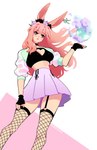 5_fingers alternative_fashion biped bottomwear breasts clothed clothing female fingers goth hair long_hair pastel_goth pink_hair skirt solo powderrune animal_humanoid humanoid lagomorph lagomorph_humanoid leporid_humanoid mammal mammal_humanoid rabbit_humanoid hi_res pastel_theme