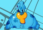 anal anal_penetration anthro blue_background blue_body bone dildo dildo_in_ass dildo_insertion female object_in_ass penetration sex_toy sex_toy_in_ass sex_toy_insertion simple_background solo blue's_clues nickelodeon blue_(blue's_clues) canid canine canis domestic_dog mammal