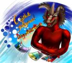 anthro birthday horn scales smile solo teeth text furrytiger_2012 electronic_arts maxis_(ea) mythology spore_(game) dragon mythological_creature mythological_scalie scalie comic hi_res russian_text translated