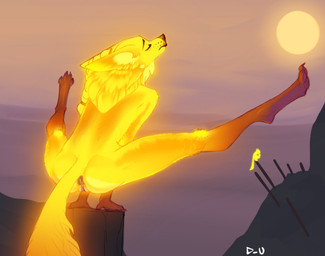 anthro anus black_anus black_lips black_nose butt digitigrade eyes_closed female fingers flexible fur genitals gloves_(marking) glowing glowing_body glowing_fur hair leg_markings lips markings outside pancake_position pink_vulva raised_tail rear_view socks_(marking) solo spread_legs spreading sun sunset tail text vulva whisker_spots yoga discreet_user mylar_(discreet_user) canid canine canis fox fyre_fox mammal 2022 digital_drawing_(artwork) digital_media_(artwork) english_text hi_res