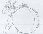 anthro belly belly_fur big_belly boots breasts clenched_teeth clothed clothing female footwear fur hair huge_belly hyper hyper_belly hyper_pregnancy jacket jacket_vest maternal motion_lines navel navel_outline outie_navel position_change pregnancy_expansion pregnant pregnant_anthro pregnant_female rapid_pregnancy shocked shoes short_tail small_tail solo tail teeth topwear vest virus-20 archie_comics sega sonic_the_hedgehog_(archie) sonic_the_hedgehog_(comics) sonic_the_hedgehog_(series) sally_acorn chipmunk ground_squirrel mammal rodent sciurid 2021 sketch