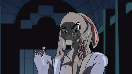 angry anthro bone breasts clenched_teeth clothing crouching cybernetics ears_down eyebrows eyelashes featureless_breasts female fur gloves gore grey_body grey_fur handwear inside leggings legwear looking_down machine mostly_nude multicolored_body multicolored_fur parody pink_nose pivoted_ears pulling_open_hatch purple_eyes rabbit_ears solo synthetic_muscles tearing_flesh teeth two_tone_body two_tone_fur white_body white_fur white_sclera pandaz09 disney ghost_in_the_shell zootopia judy_hopps cyborg european_rabbit lagomorph leporid mammal oryctolagus rabbit 16:9 2021 crossover digital_drawing_(artwork) digital_media_(artwork) widescreen