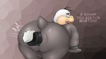 anal anal_penetration anthro anus ass_up backsack balls banzai_bill big_anus big_butt butt chubby_cheeks disembodied_hand forced genitals hi_res huge_butt koopa koopaling large_penetration leaning leaning_forward leaning_on_object male male/male mario_bros morton_koopa_jr. nintendo obese object_in_ass overweight overweight_anthro overweight_male penetration reptile scalie sinood1e slightly_chubby slightly_chubby_anthro slightly_chubby_male solo_focus surprise thick_thighs tight_fit turtle wide_hips