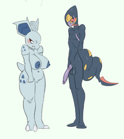 anthro anthrofied areola balls big_breasts blue_areola blue_nipples blush breasts duo fangs female femboy genitals humanoid_genitalia humanoid_penis long_penis male male/female markings nipples nude penis pokemorph red_eyes simple_background spines tail teeth thick_thighs vein veiny_penis vulva white_background jizzus nintendo pokemon lilly_(jizzus) ollie_(jizzus) generation_1_pokemon generation_3_pokemon nidorina pokemon_(species) seviper hi_res
