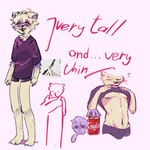 anthro belly blue_eyes blush blush_lines bodily_fluids bottomless bulge clothed clothing clothing_lift femboy fur male male/male male_focus multicolored_body multicolored_fur navel nipples open_clothing open_mouth open_shirt open_smile open_topwear raised_clothing raised_shirt raised_topwear shirt shirt_lift simple_background slim slim_male small_waist smile solo solo_focus sweat sweatdrop t-shirt text thin_thighs topwear underwear white_background white_body white_fur yellow_body yellow_fur densk mammal mustelid otter digital_drawing_(artwork) digital_media_(artwork) digital_painting_(artwork) hi_res