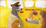 aircraft anthro bomb breasts brown_body brown_fur brown_hair clothed clothing dialogue explosives female fur grey_body grey_fur group hair male nipple_missile nose_art nude on_explosive open_mouth sea_duck_(talespin) text vehicle asthexiancal stinkehund disney talespin the_jungle_book baloo kit_cloudkicker rebecca_cunningham bear mammal sloth_bear ursine 2010 artist_collaboration english_text