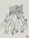 alcohol anthro beer beverage drunk duo male male/male substance_intoxication cookieeroy lackadaisy calvin_mcmurray rocky_rickaby domestic_cat felid feline felis humanoid mammal 3:4 absurd_res hi_res