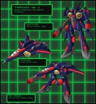 aircraft airplane gun jet machine male mecha not_furry ranged_weapon solo text transformation turbo_kat vehicle vf-1_valkyrie weapon zyote hanna-barbera macross swat_kats robot crossover digital_media_(artwork) english_text full-length_portrait hi_res portrait