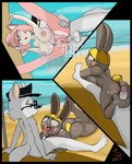 beach big_breasts bodily_fluids breasts clothing cum cum_in_mouth cum_inside cum_on_face cumshot duo ejaculation feet female genital_fluids male male/female panties seaside underwear zorroenojado animal_crossing nintendo sega sonic_the_hedgehog_(series) amy_rose bonbon_(animal_crossing) canid canine canis eulipotyphlan hedgehog lagomorph leporid mammal rabbit wolf absurd_res hi_res